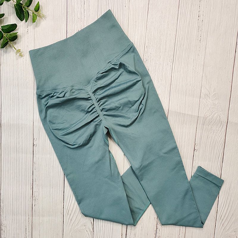 Niebieskie zielone legginsy
