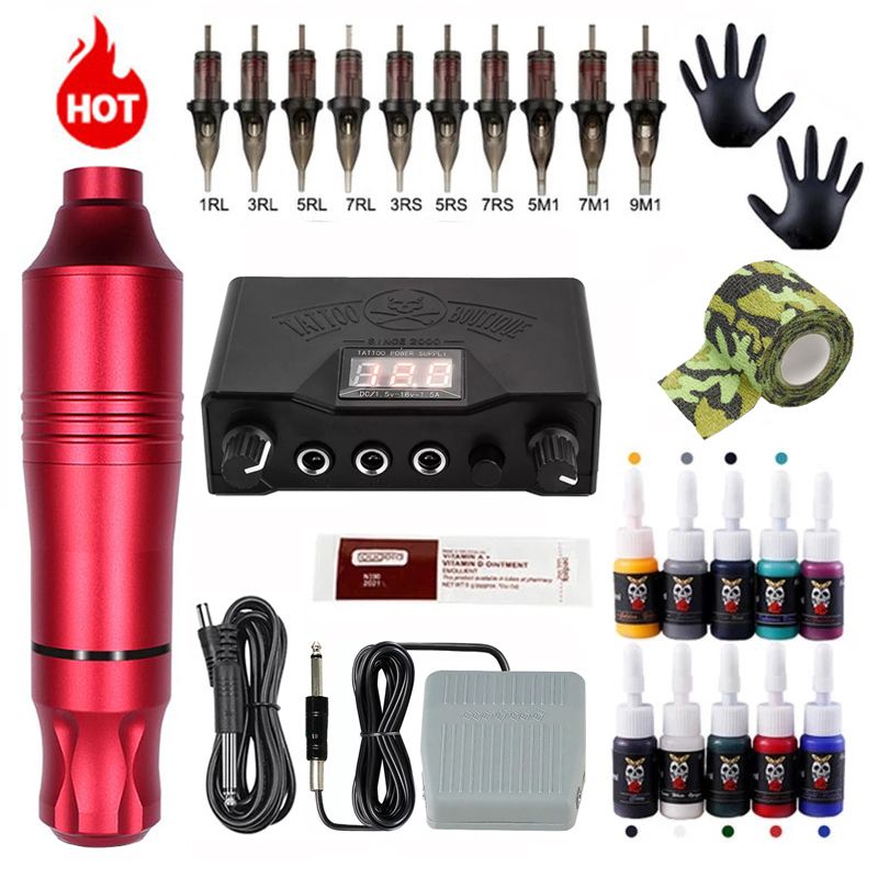 Kit de tatouage rouge