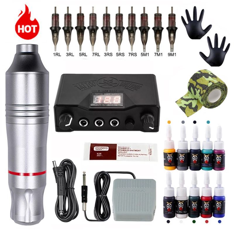 Silber Tattoo Kit