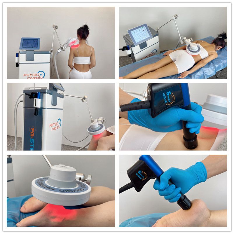 Extracorporeal Radial Shockwave Therapy Machine Magnetic EMTT Physiotherapy Device For Deep Tendinopathies