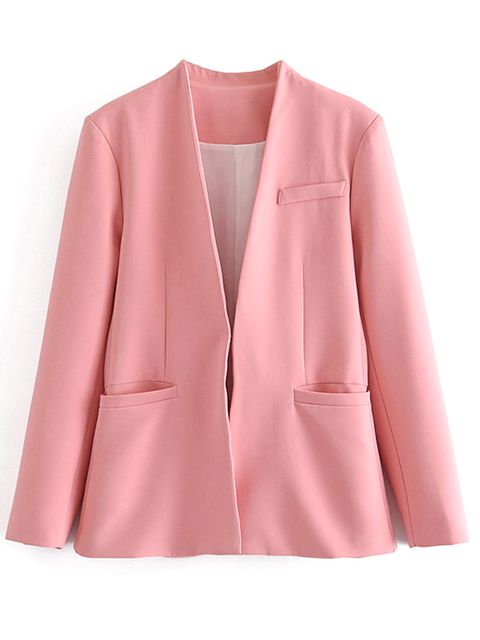 pink blazer