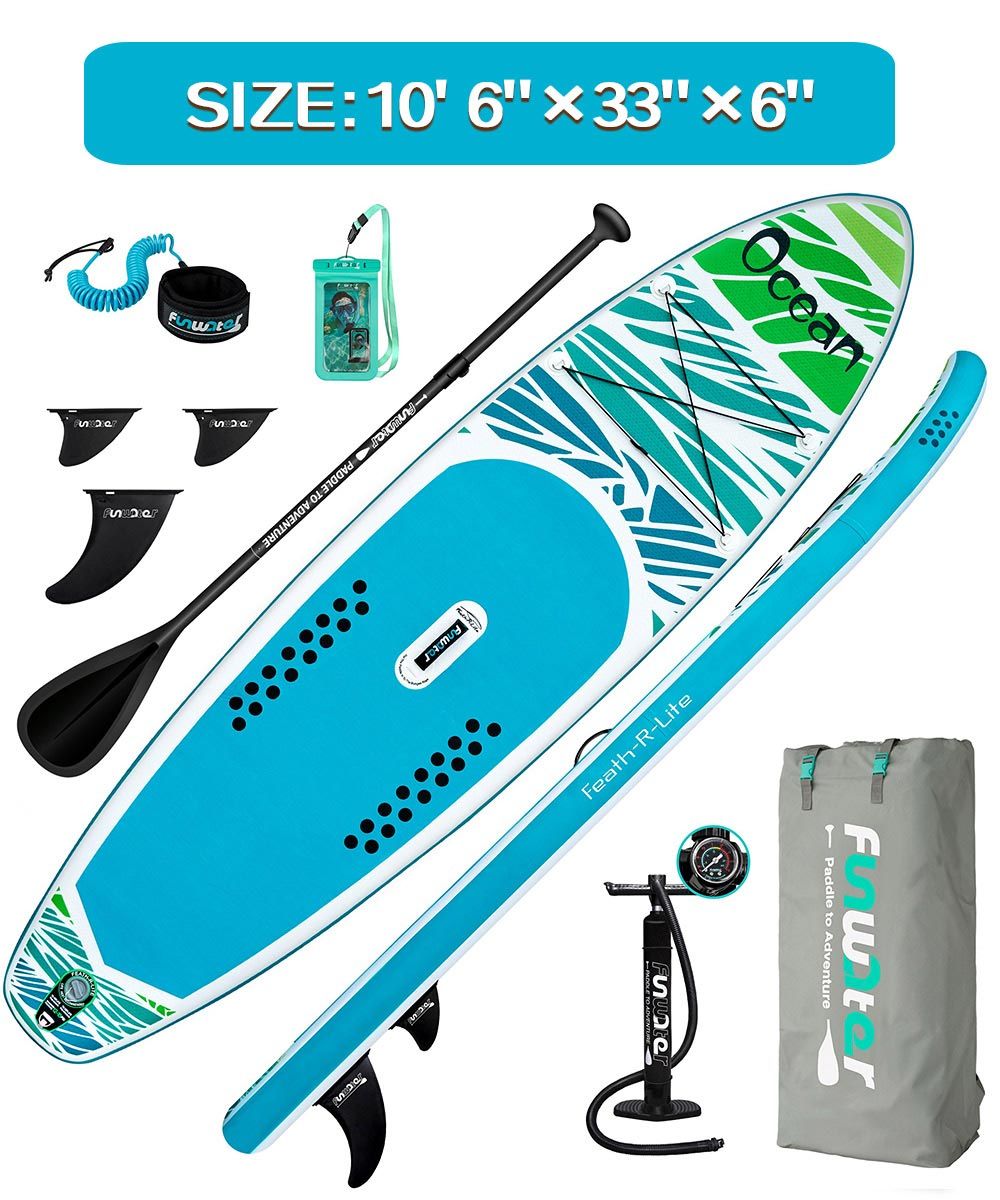 FUNWATER Surfboards Paddleboard Inflatable Surfboard Padel ...
