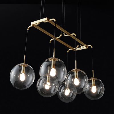 6lights gold L63cm