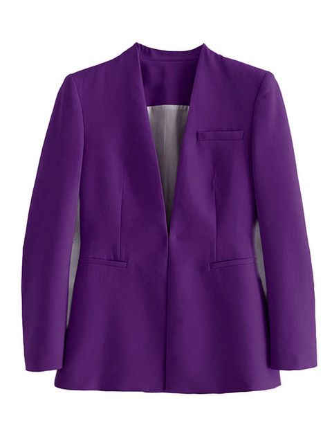 purple blazer