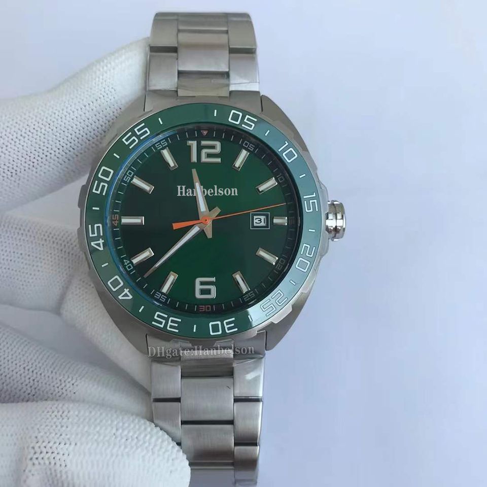 Green dial steel strap