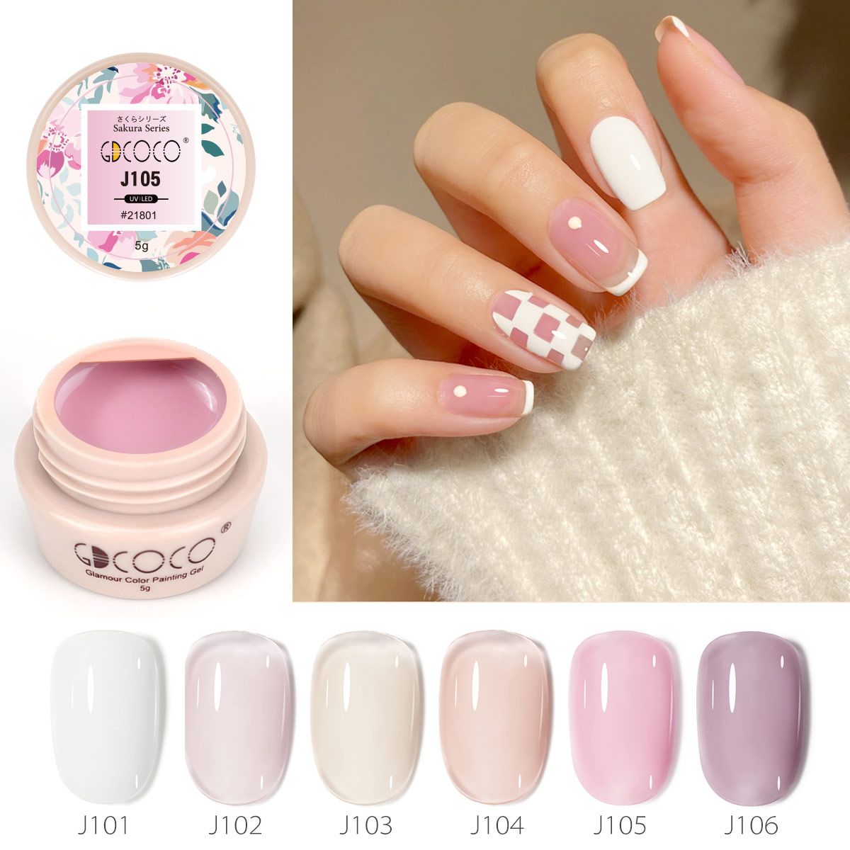 Art GDCOCO 5g Great Coverage Liner Manicure 132 Color Soak Off Paint Ink UV Nail Polishes Lacquer Art GDCOCO 5g Great Coverage Liner Manicure 132 Color Soak Off Paint Ink UV Nail Polishes Lacquer