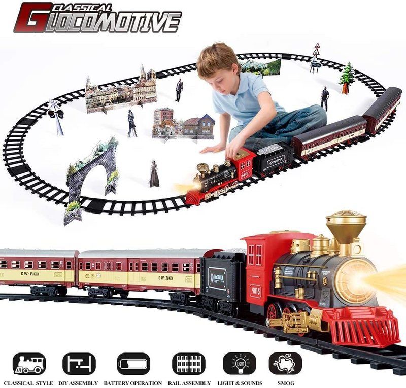 Trem clássico vermelho