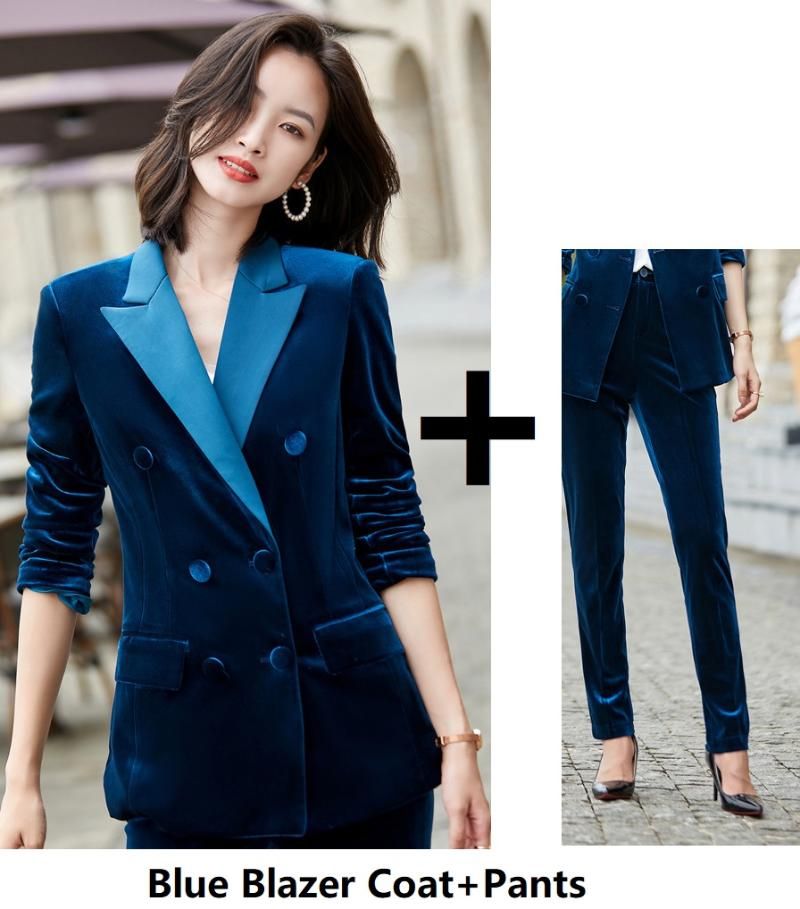 Blue Pantsuits