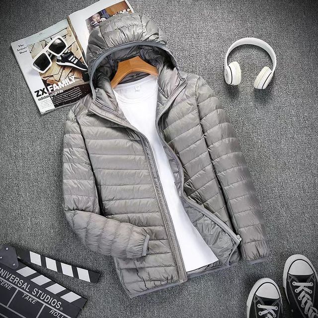 gray hooded