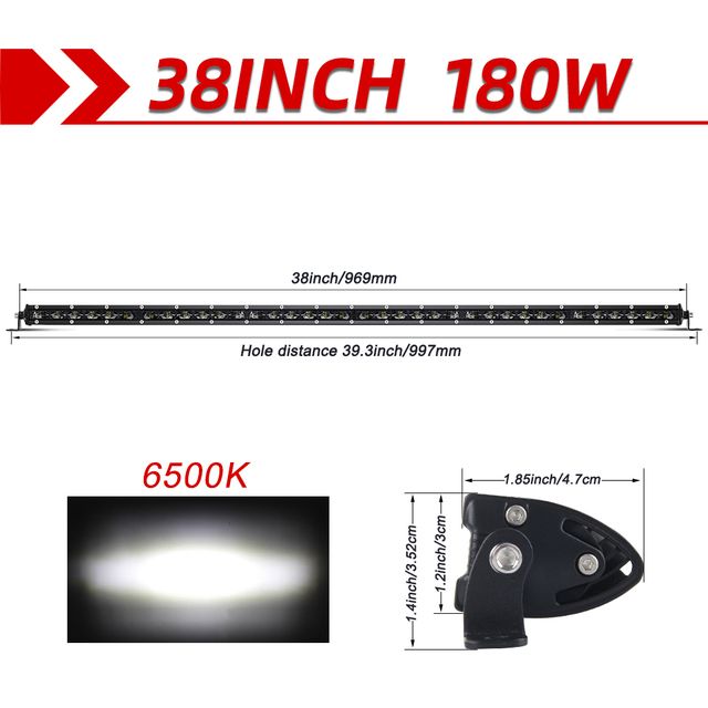 6 D 38 inch 180W