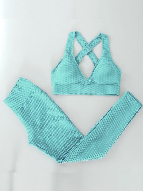 sky blue 2set