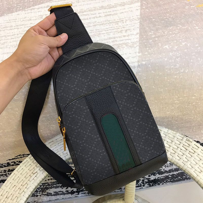 Men Chest Bag Handbag Crossbody Handbags CLassic Letter Prints Canvas  Lining Exterior Zip Pockets Adjustable Shoulder Strap Real Leather From  Fashion__bags, $86.88