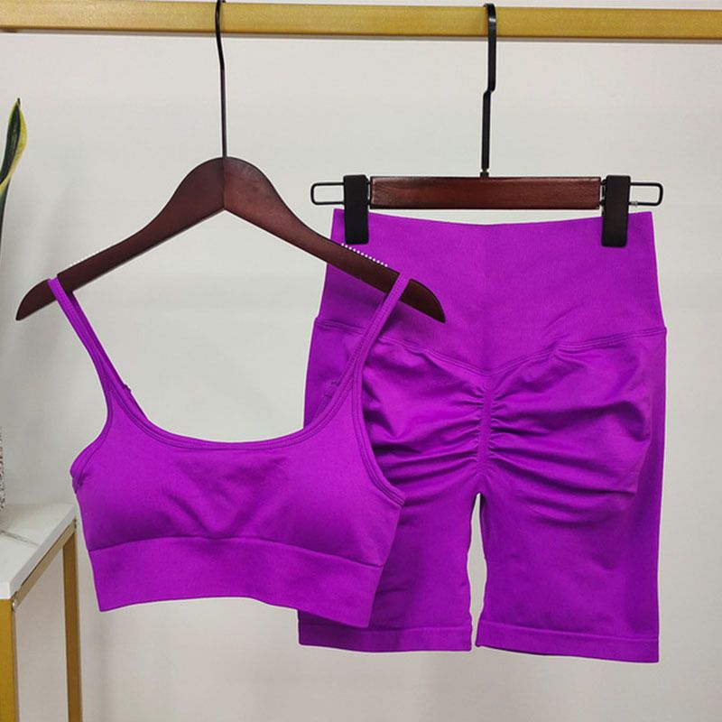 Ensemble de shorts violets