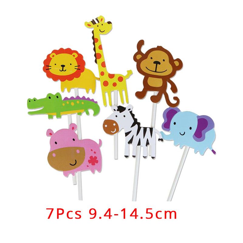 7pcs topper de papel