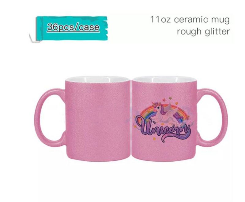 11oz Glitter mug