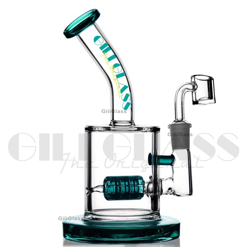 Gili-624 teal with quartz banger