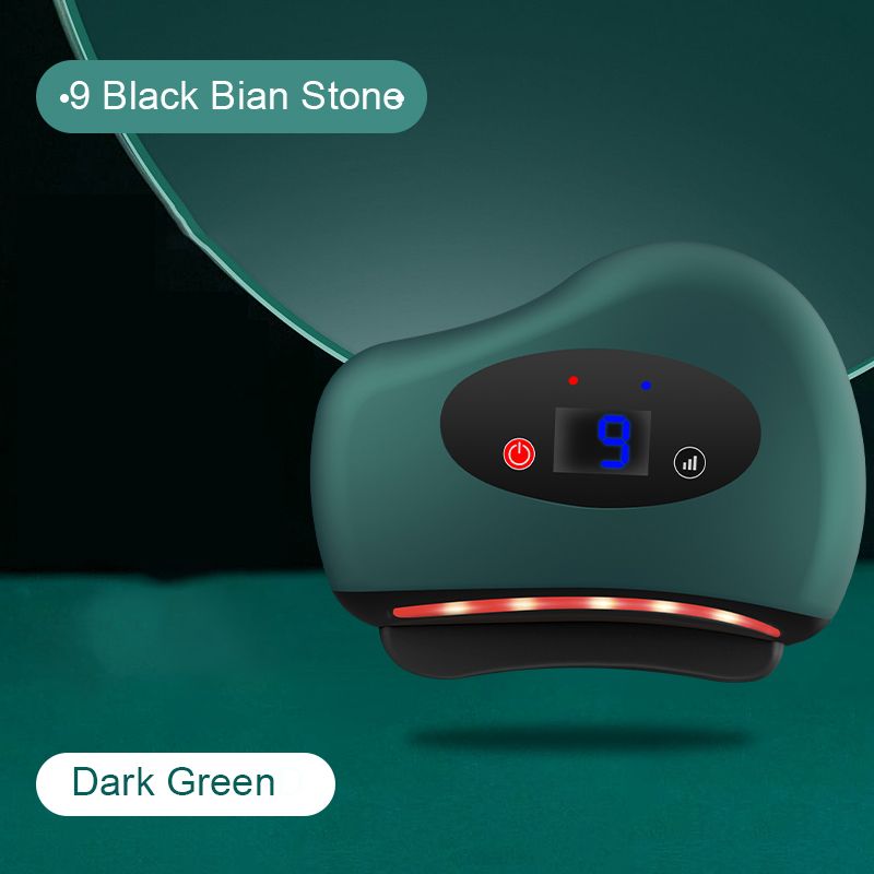 Zielony 9 czarny kamień Bian