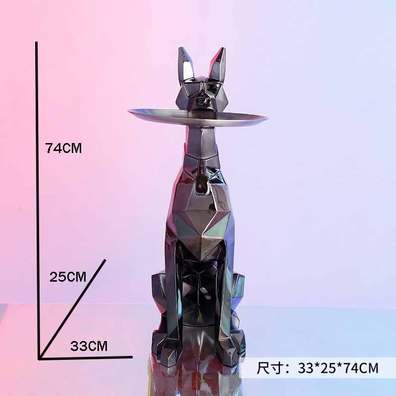 Elektroplattiert schwarz 74 cm