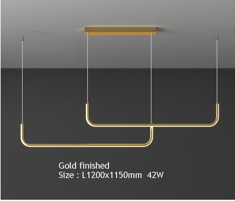 Золотая рамка L120CM Теплый белый