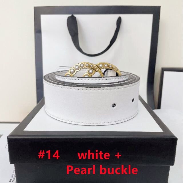 #14 white(3.8cm) + Pearl buckle