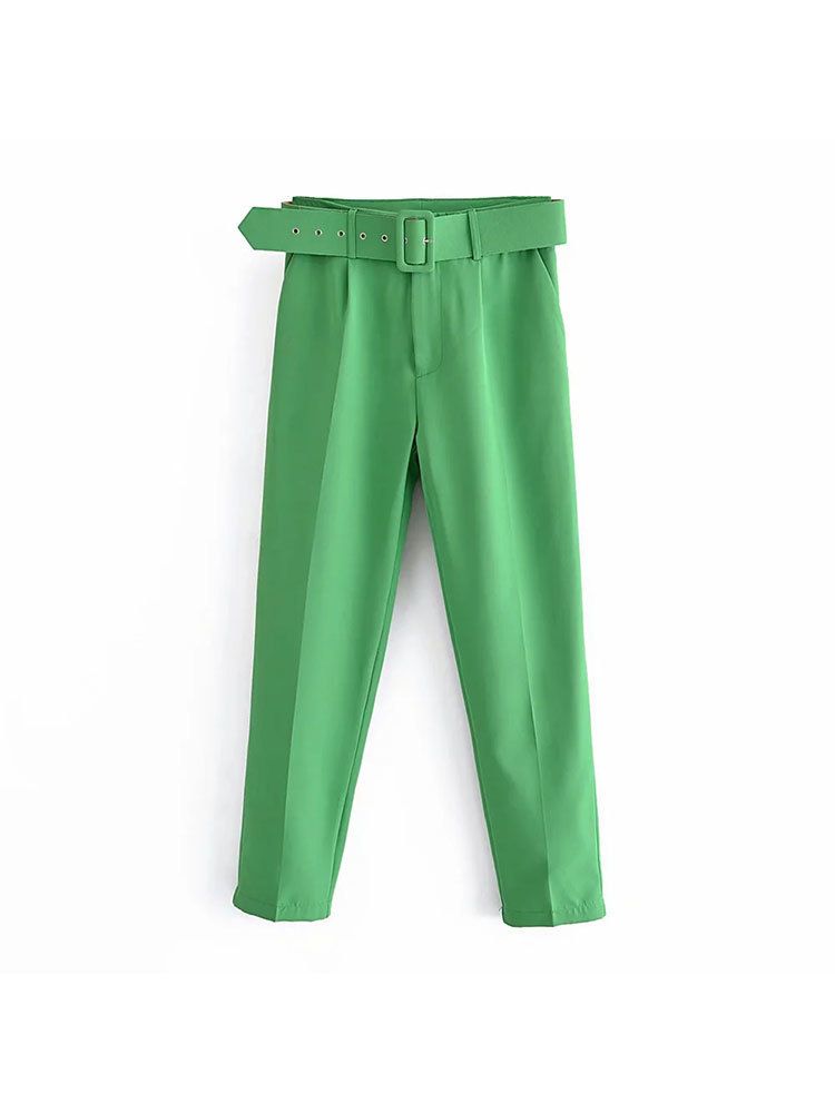 Szmaragdowe zielone spodnie
