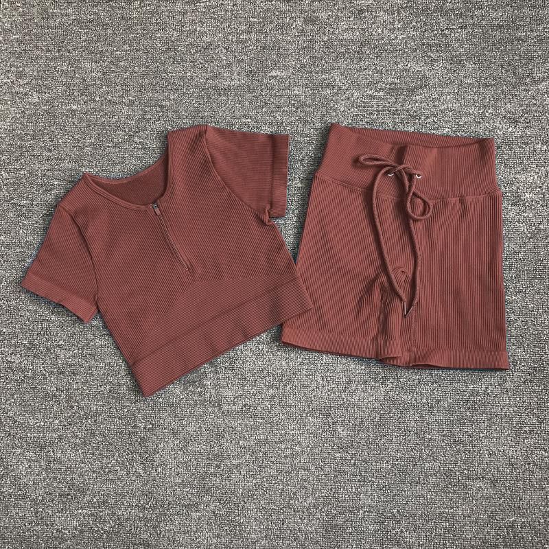 Brown T-shirts Short