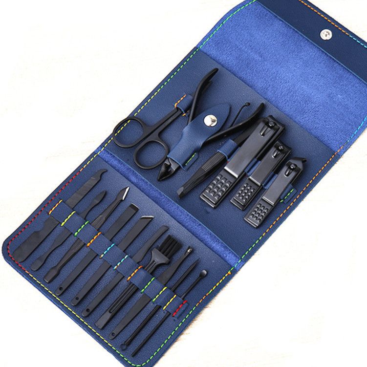 16pcs preto azul.