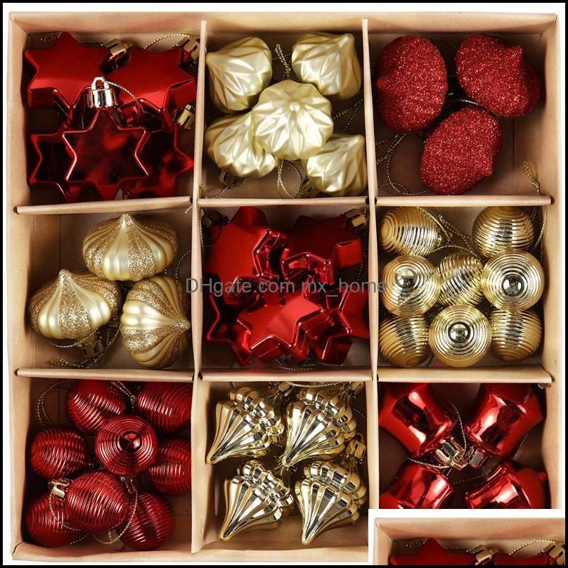 45pcs Red Gold 45pcs