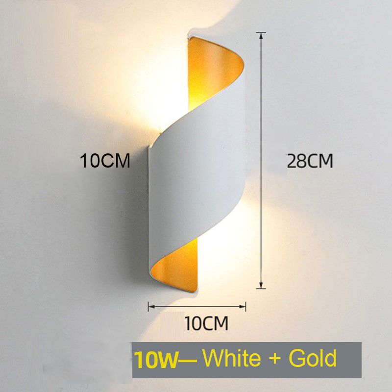 10W Gold branco quente Branco preto