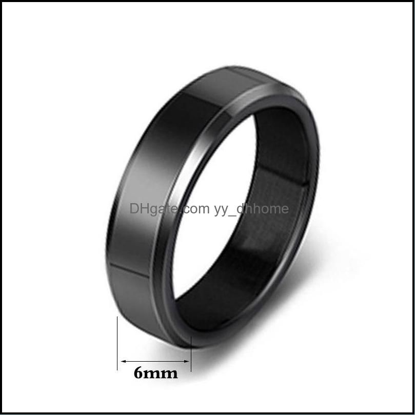 6 mm zwarte ring