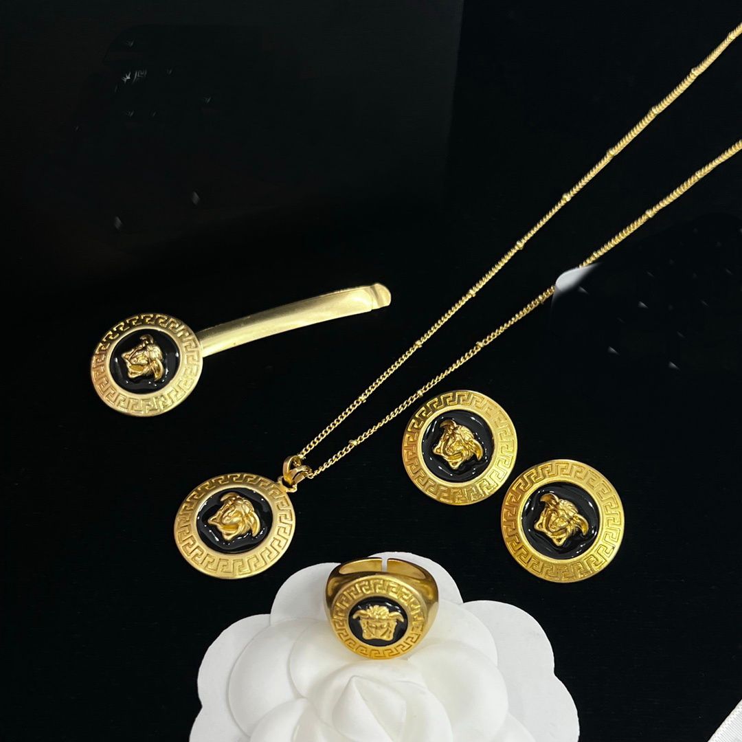 4PCS-- 120necklace earring ring hairpin