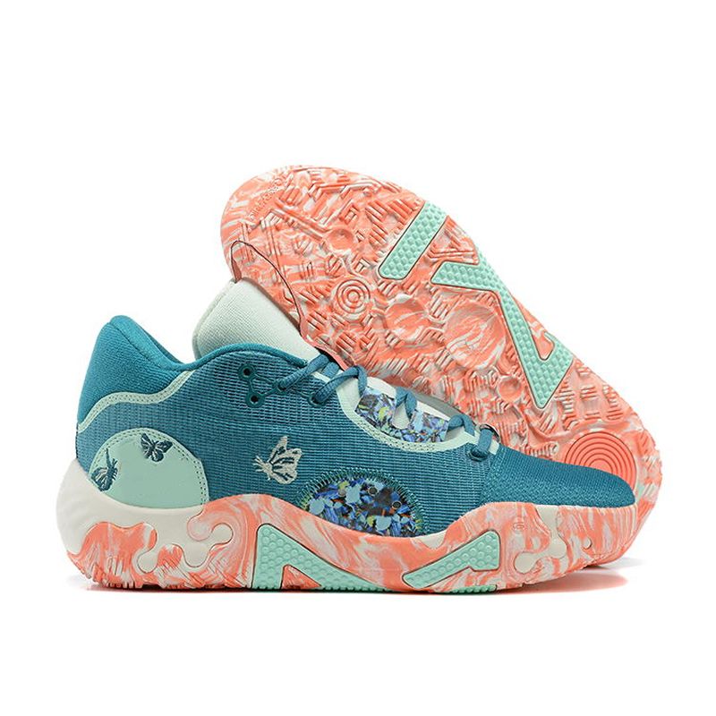 Paul George PG 6 Mens Basketball Shoes Sneaker Fluoro All Star White Black Mint Blue Paisley 