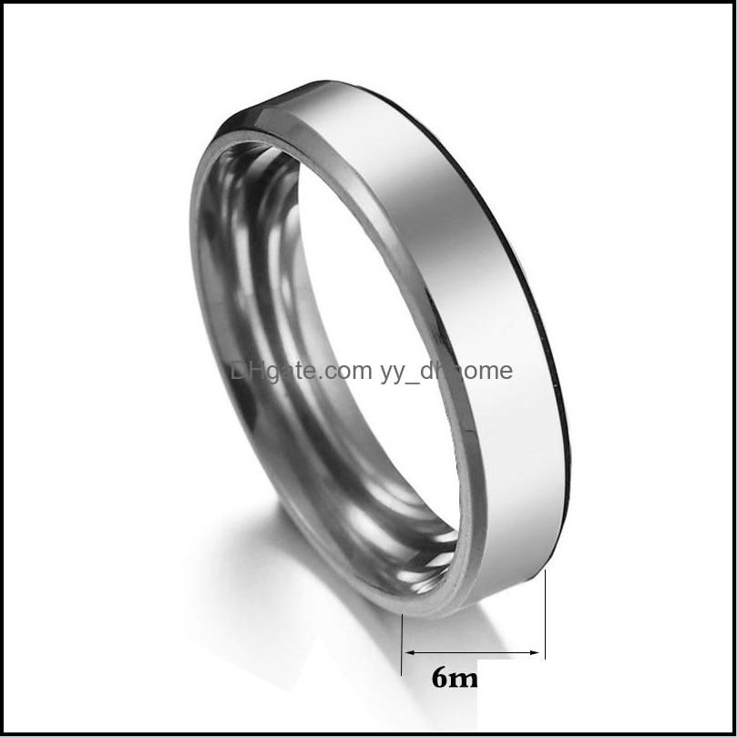 6 mm zilveren ring