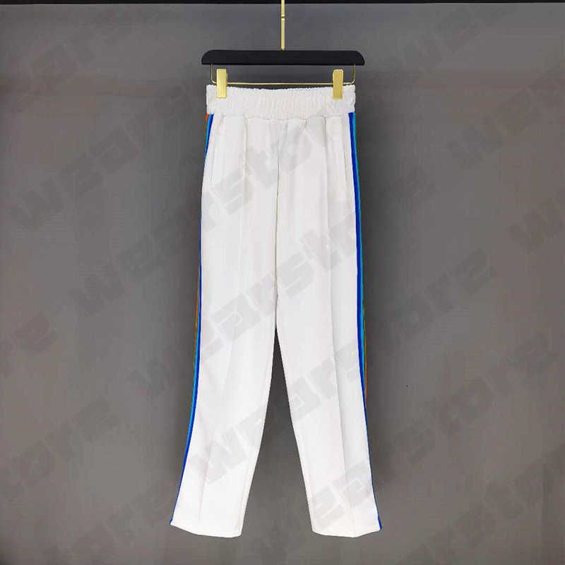 6 white rainbow pant