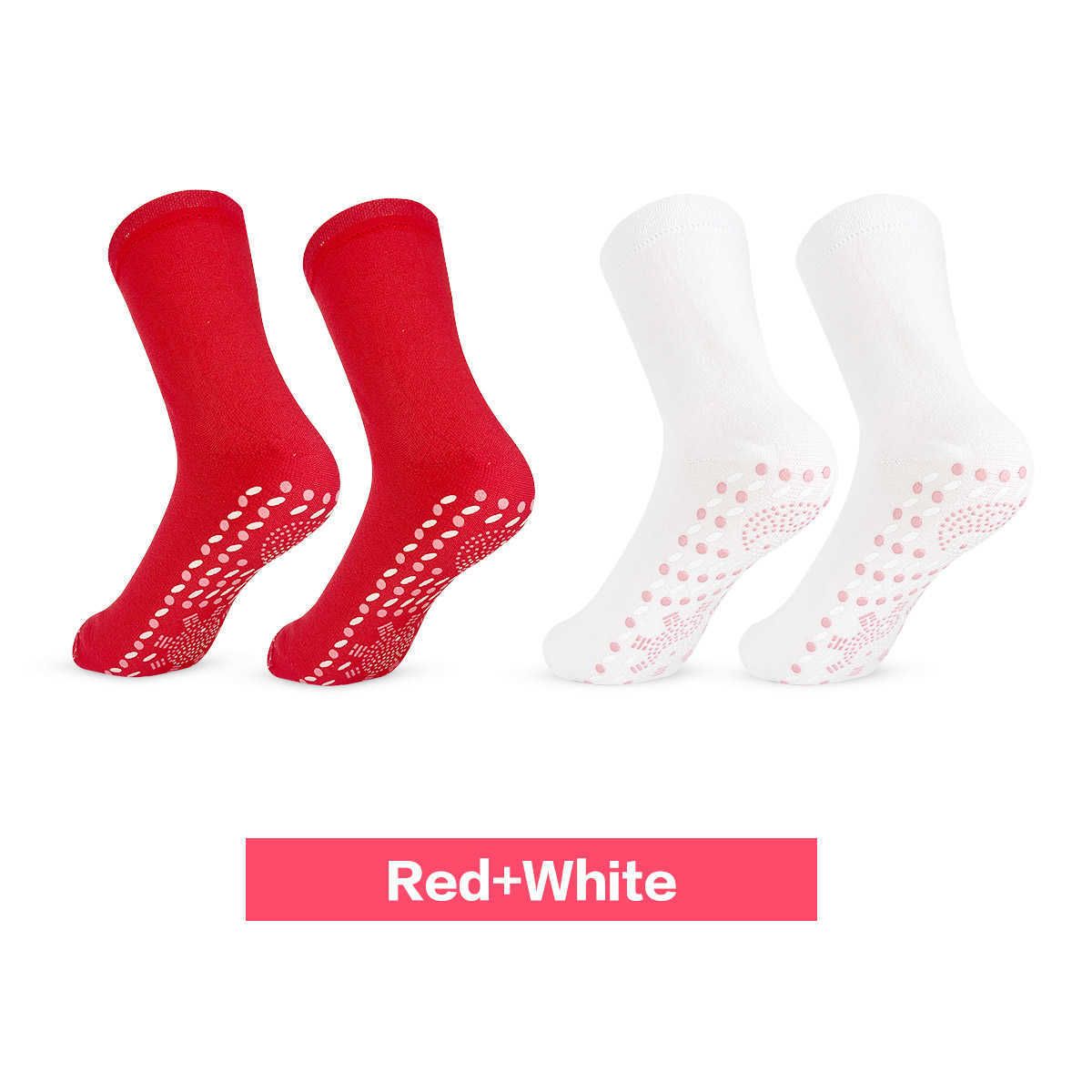 white and red