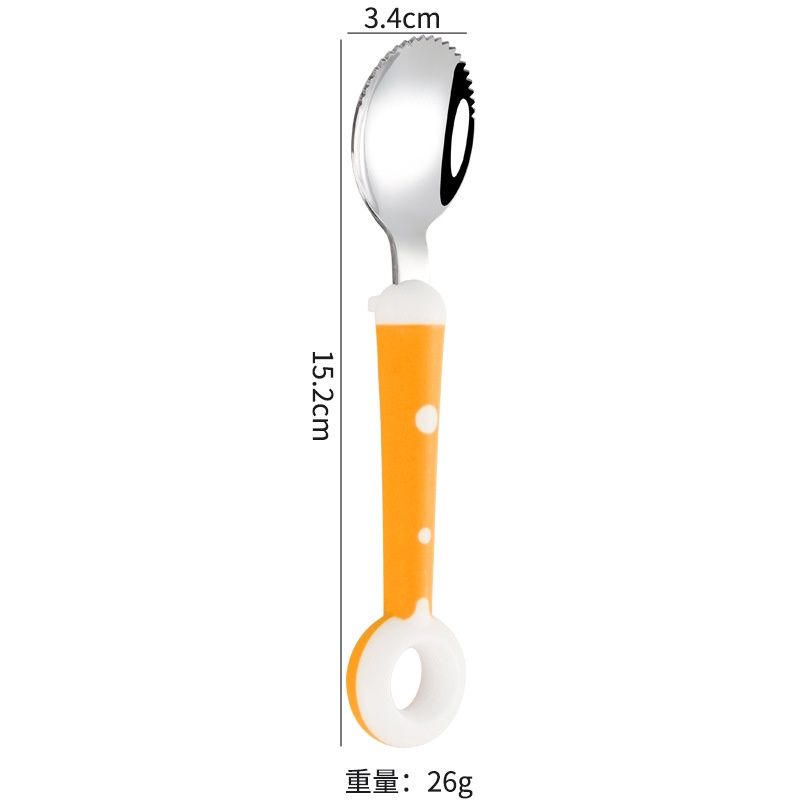 L orange fruit spoon