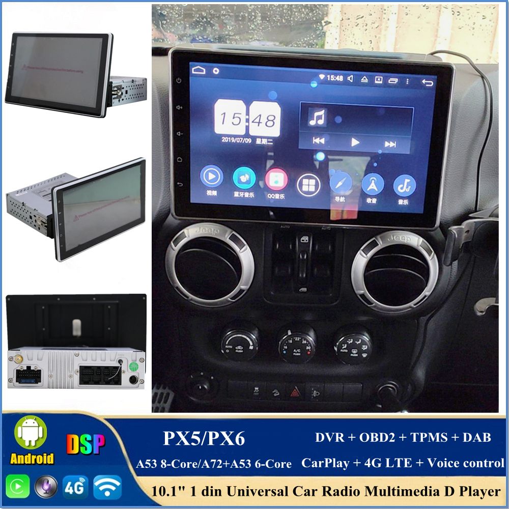 Universal 10.2 2 Din Car Stereo Radio Carplay Android Auto