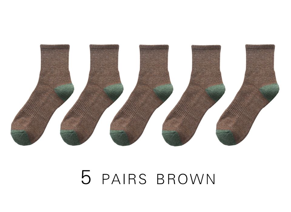 5 pairs browm