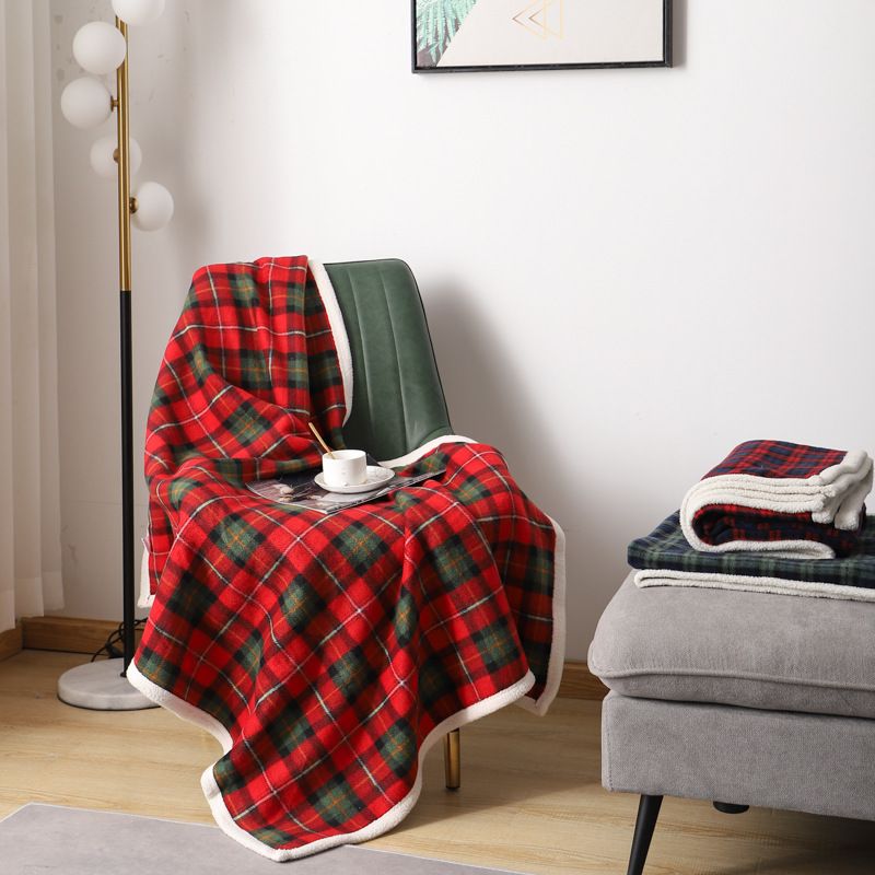 Plaid vert rouge CN