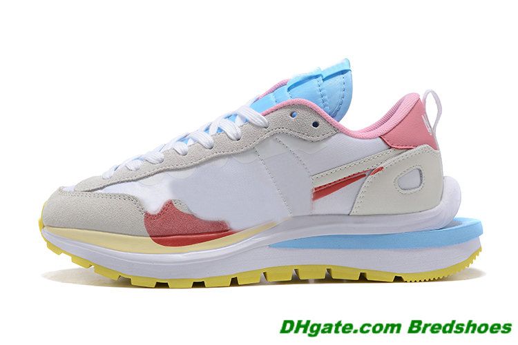 MENS SACAis Running Shoes Mens Womens Fragment Cool Grey Blue Void VaporWaffle LDV Waffle Orange