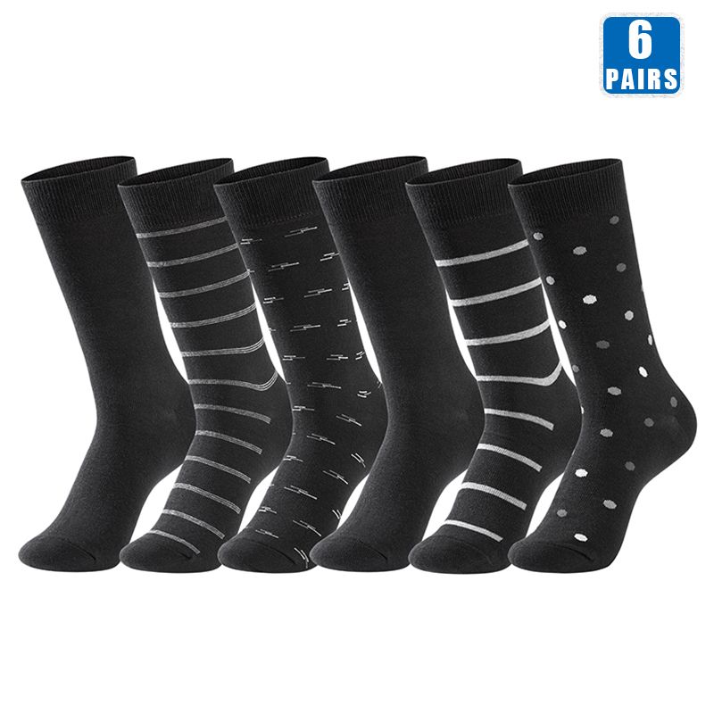 6 pairs of black
