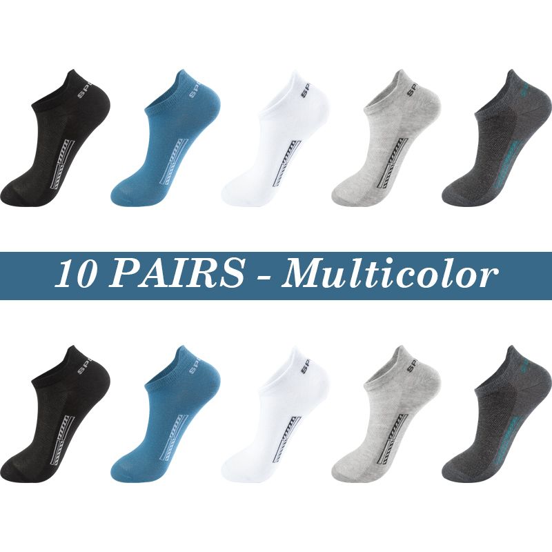 10 paires multicolores