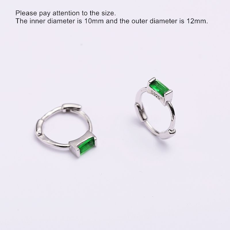 1 pair silver 10mm