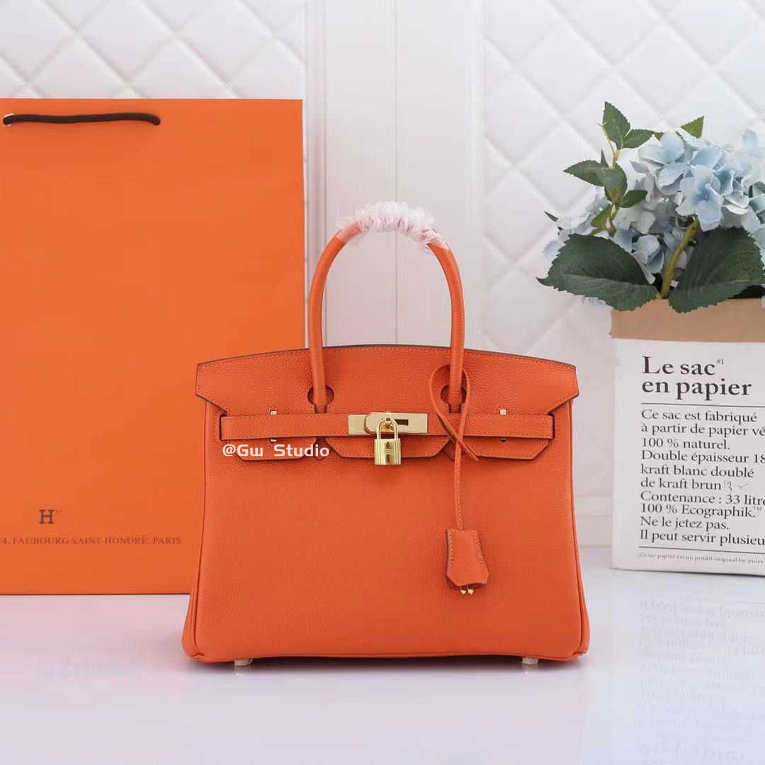 Flame orange (top leather)