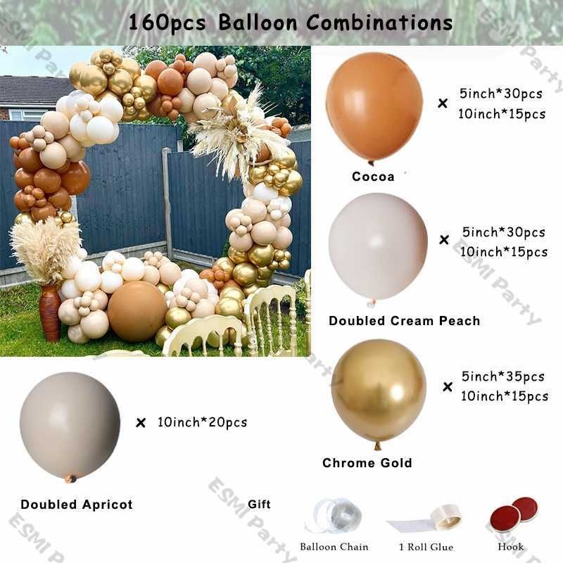 160pcs balão-outro