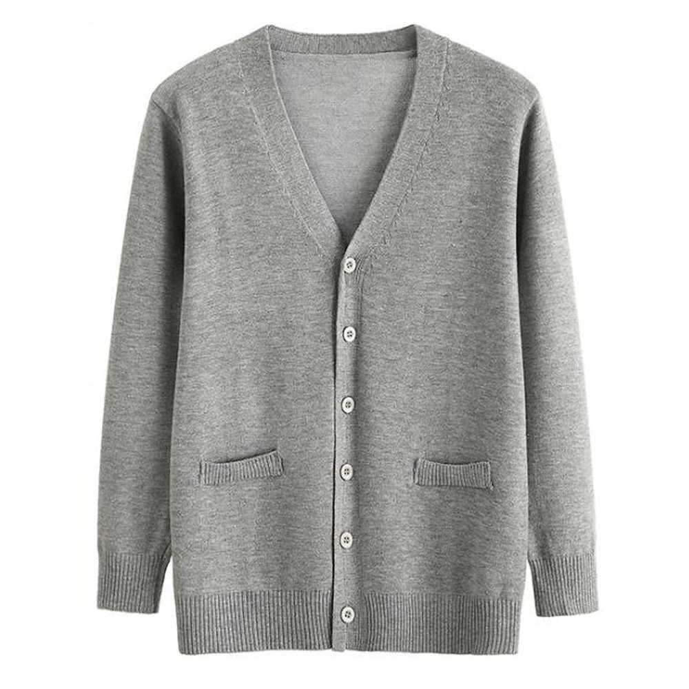 grey cardigan