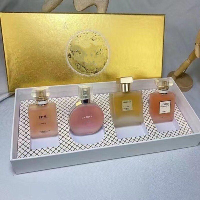 Top Festival Gift Perfume Set Incense Scent Fragrance Unisex 4/25ML Chance  No.Co/Co Perfumes Kit For Woman Frosted Glass Bottle From Encounter1,  $25.65