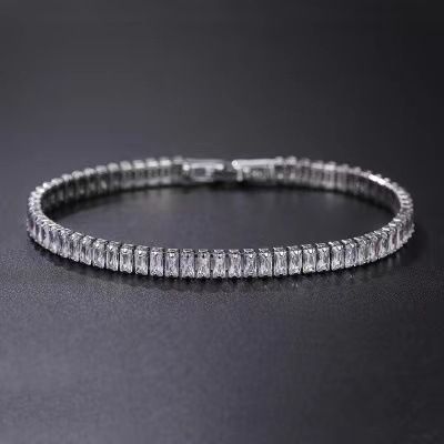 Rectangle 2*4mm Silver