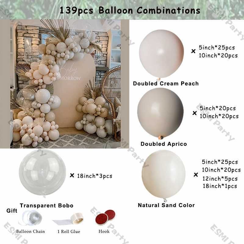 139pcs balão-outro