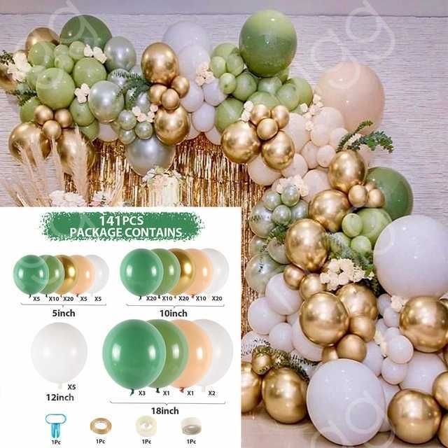 141pcs Green-7inch